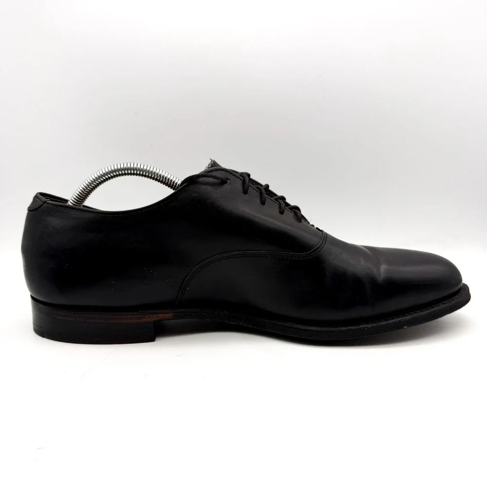 Alden 932 Plain Toe Bal Oxford Mens Size 11 B/D Black Leather Dress Shoes